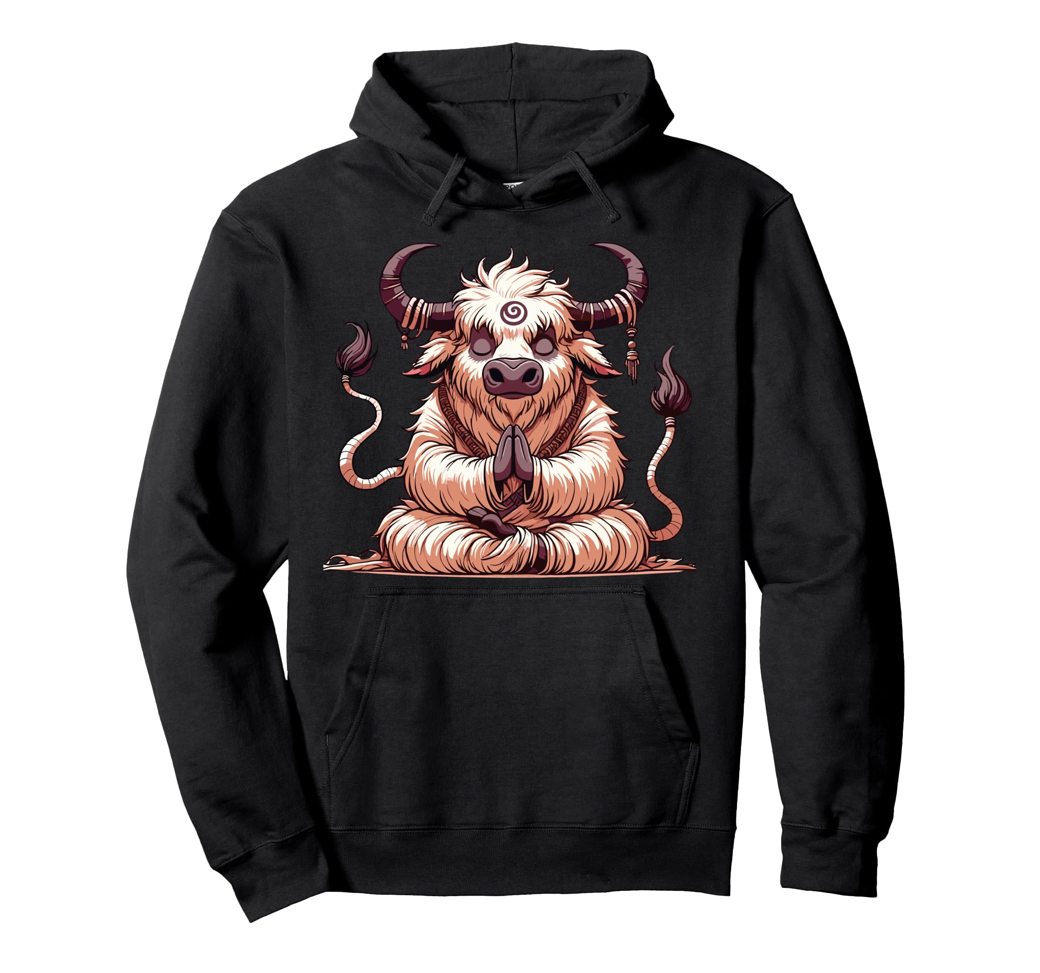 Meditation Yak Yoga Pose Relaxing Hoodie - Streetwear Style for Adults - T-Shirt, Sweatshirt, Hoodie