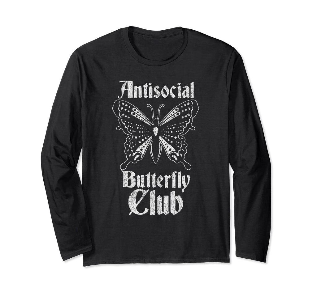 Antisocial Butterfly Club Introvert Goth T-Shirt - Streetwear Style Unisex - T-Shirt, Sweatshirt, Hoodie