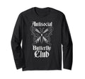 Antisocial Butterfly Club Introvert Goth T-Shirt - Streetwear Style Unisex - T-Shirt, Sweatshirt, Hoodie
