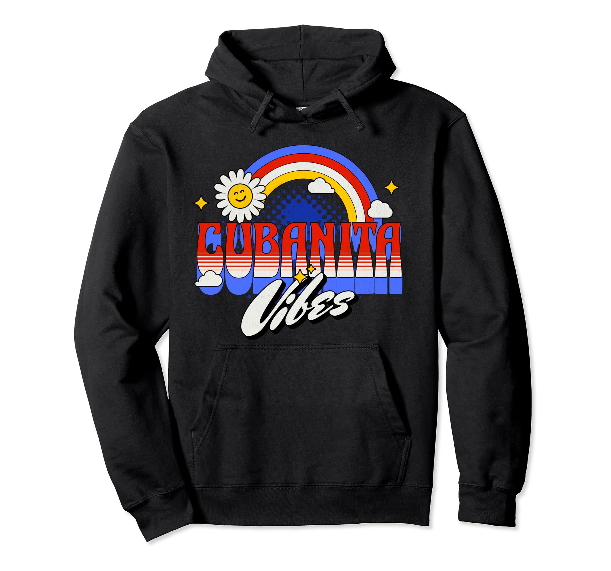 Cubanita Vibes Typography Hoodie - Novelty Apparel Unisex - T-Shirt, Sweatshirt, Hoodie