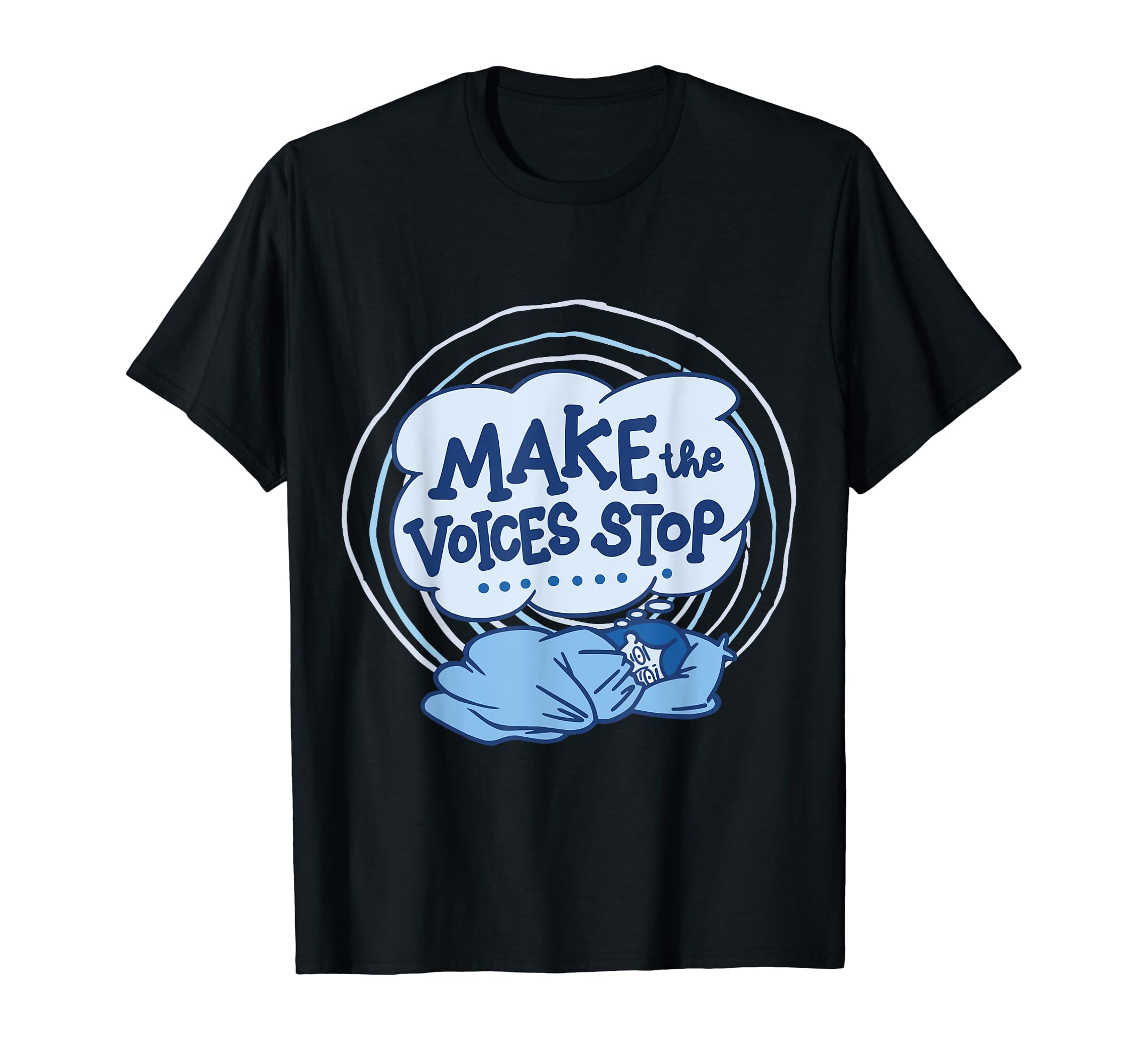 Make Voices Stop Meme Culture Mental Health T-Shirt - Unique Graphic Unisex - T-Shirt, Sweatshirt, Hoodie