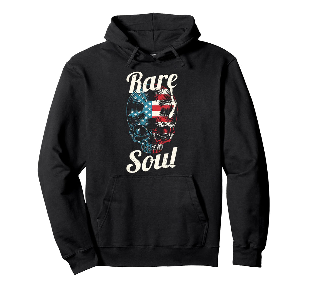 Rare Soul Music Usa Flag Dj Hoodie - Aesthetic Graphic for Adults - T-Shirt, Sweatshirt, Hoodie