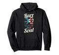 Rare Soul Music Usa Flag Dj Hoodie - Aesthetic Graphic for Adults - T-Shirt, Sweatshirt, Hoodie
