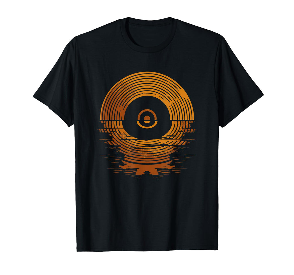 Vinyl Lp Records Sunset Vinyl T-Shirt - Unique Graphic Men Women - T-Shirt, Sweatshirt, Hoodie
