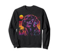 Labrador Retriever Dog Vaporwave Sweatshirt - Aesthetic Graphic for Adults - T-Shirt, Sweatshirt, Hoodie