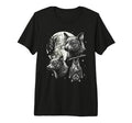 Bat 90S Aesthetic Y2K Bat Moon Tri Blend T-Shirt - Aesthetic Graphic Unisex - T-Shirt, Sweatshirt, Hoodie