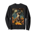 Funny Art Cat Kitten Sweatshirt - Streetwear Style Unisex - T-Shirt, Sweatshirt, Hoodie