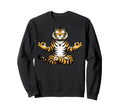 Meditation Tiger Yoga Pose Relaxing Sweatshirt - Aesthetic Graphic Unisex - T-Shirt, Sweatshirt, Hoodie