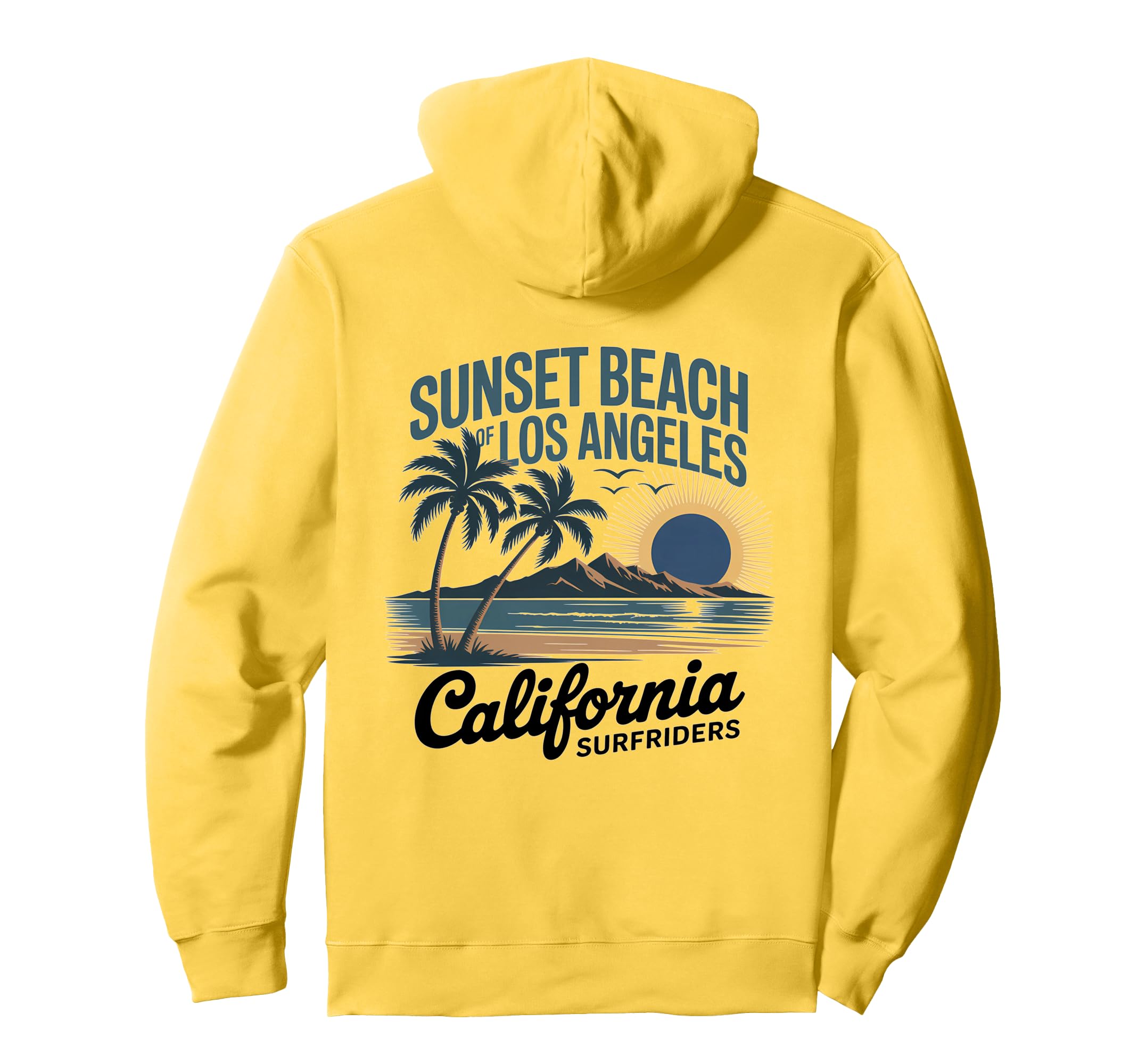Ocean West Coast California Beach Hoodie - Fun Novelty Design Unisex - T-Shirt, Sweatshirt, Hoodie