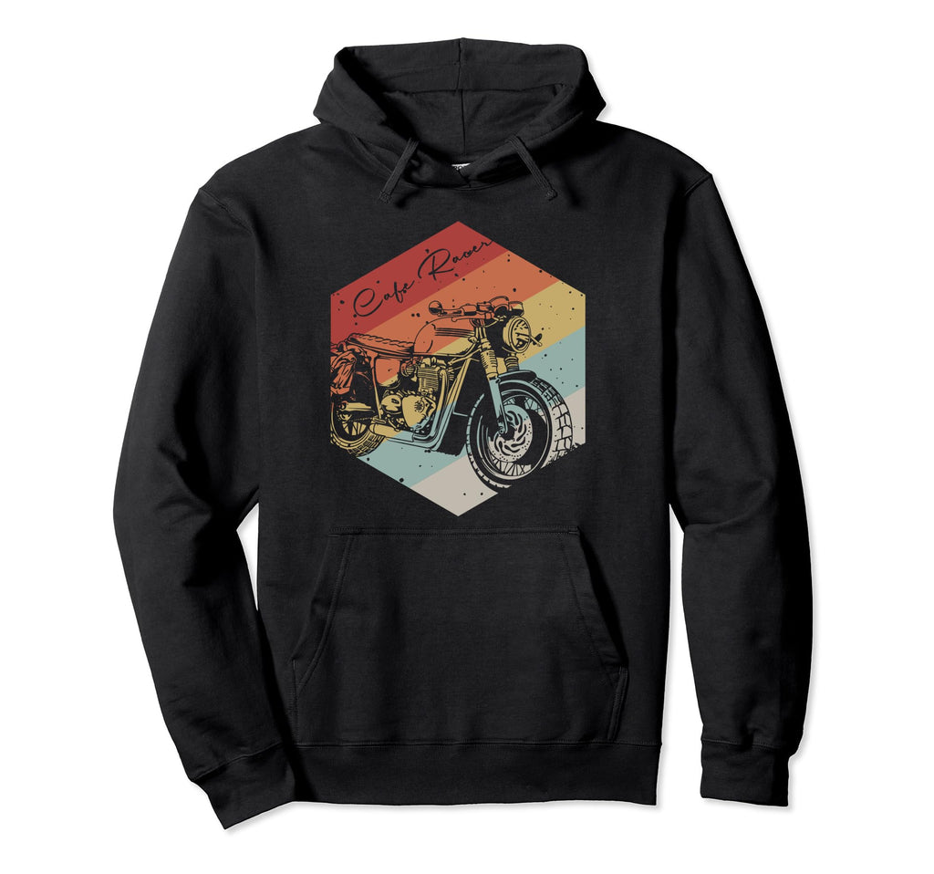 Cafe Racer Motorcycle Biker Hoodie - Casual Everyday Wear Men Women - T-Shirt, Sweatshirt, Hoodie