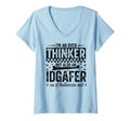 Womens Over Thinker Idgaf Funny Sarcastic T-Shirt - Unique Graphic Unisex - T-Shirt, Sweatshirt, Hoodie