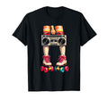Rollerskates Boombox 80S Party Down T-Shirt - Novelty Apparel Men Women - T-Shirt, Sweatshirt, Hoodie