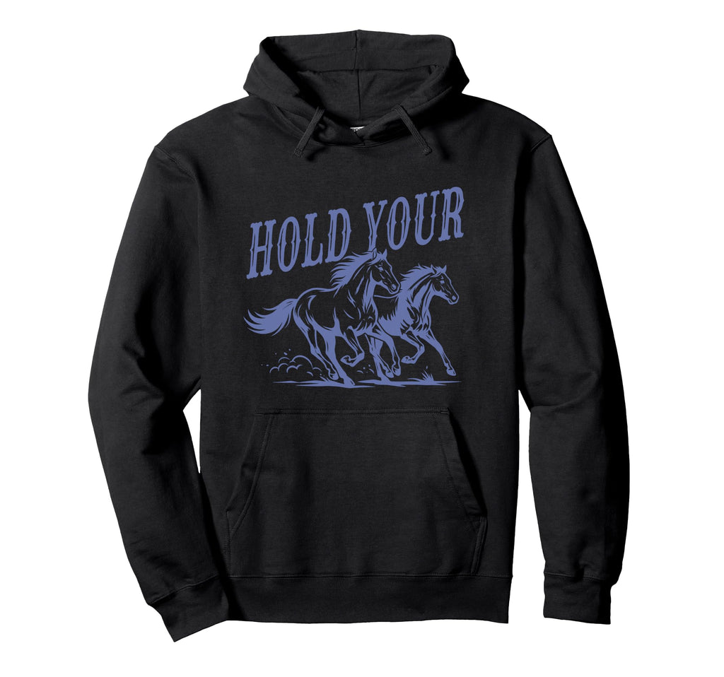 Funny Horse Western Summer Cowgirl Hoodie - Novelty Apparel for Adults - T-Shirt, Sweatshirt, Hoodie