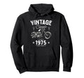 1975 50Th Birthday Chopper Motorbike Hoodie - Trendy Graphic Unisex - T-Shirt, Sweatshirt, Hoodie