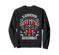 Biker Born December Motorcycle Sweatshirt - Streetwear Style Men Women - T-Shirt, Sweatshirt, Hoodie