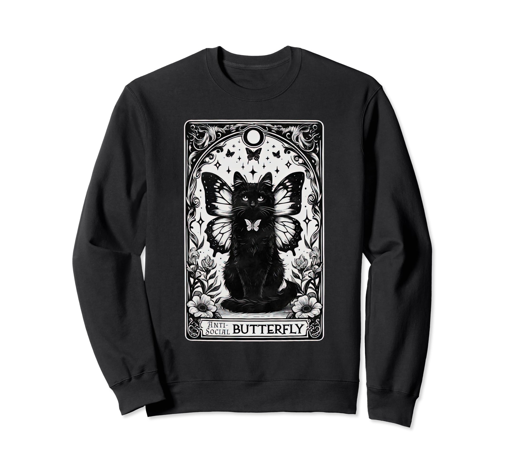Funny Antisocial Butterfly Introvert Sweatshirt - Novelty Apparel Unisex - T-Shirt, Sweatshirt, Hoodie