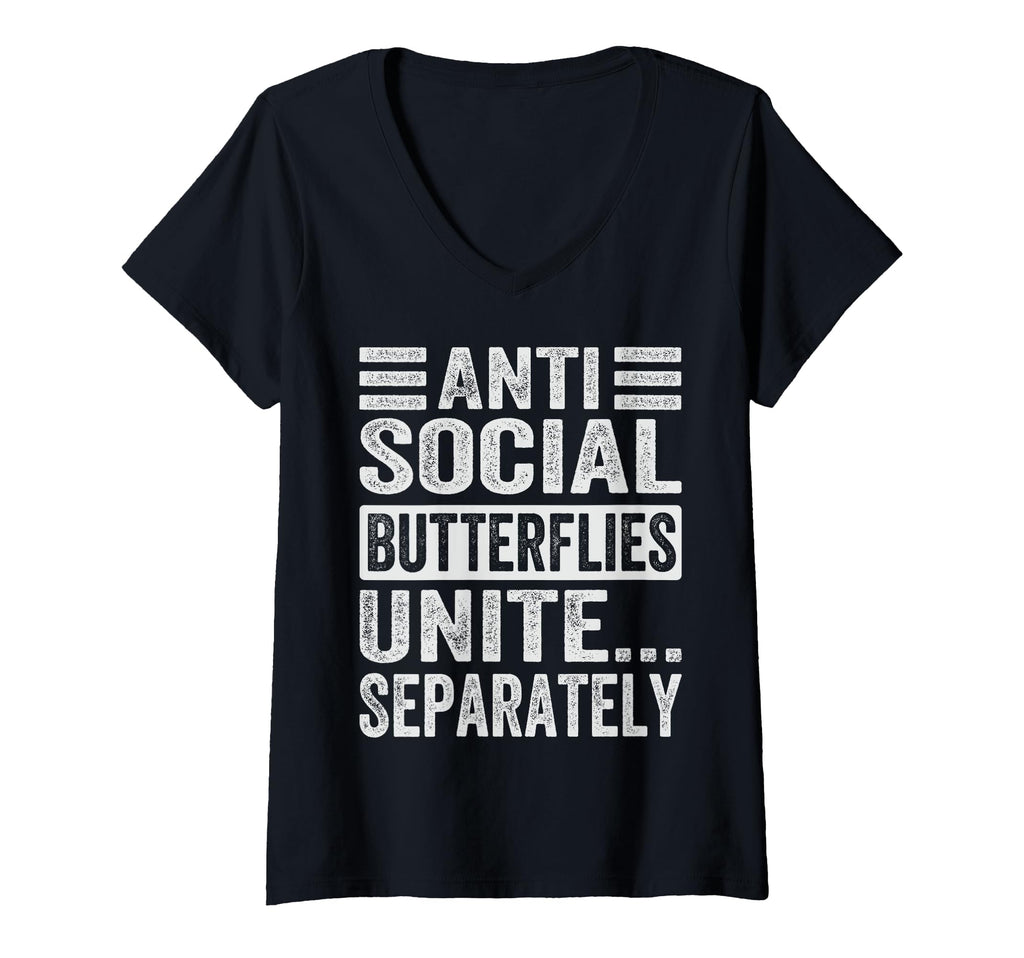 Womens Antisocial Butterflies Unite T-Shirt - Streetwear Style Unisex - T-Shirt, Sweatshirt, Hoodie