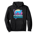 Great Pyrenees Synthwave Aesthetic Dog Hoodie - Novelty Apparel Men Women - T-Shirt, Sweatshirt, Hoodie