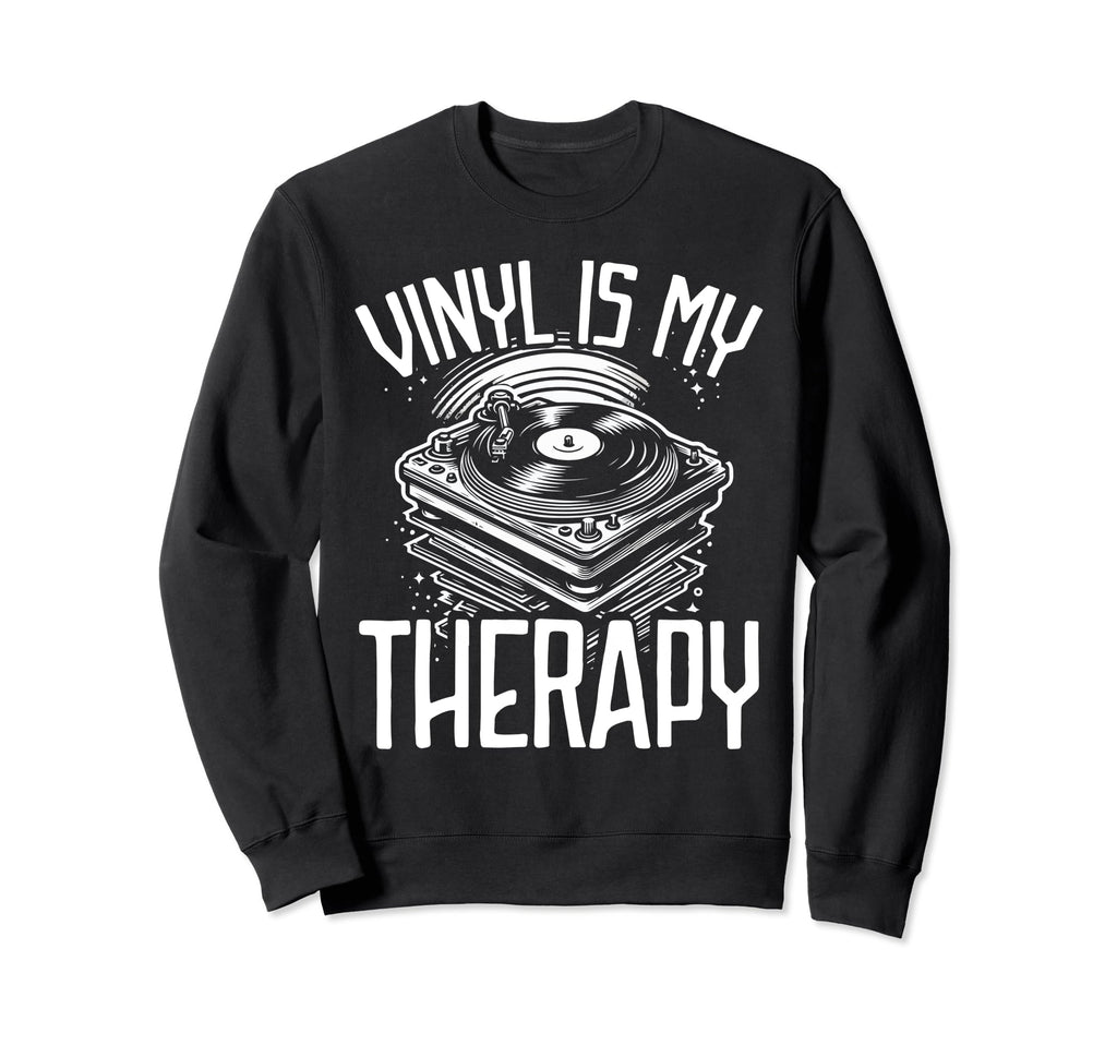 Vinyl Collecting Record Player Sweatshirt - Minimalist Print Unisex - T-Shirt, Sweatshirt, Hoodie