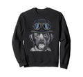 Black Labrador Retriever Wearing Sweatshirt - Custom Art Print for Adults - T-Shirt, Sweatshirt, Hoodie