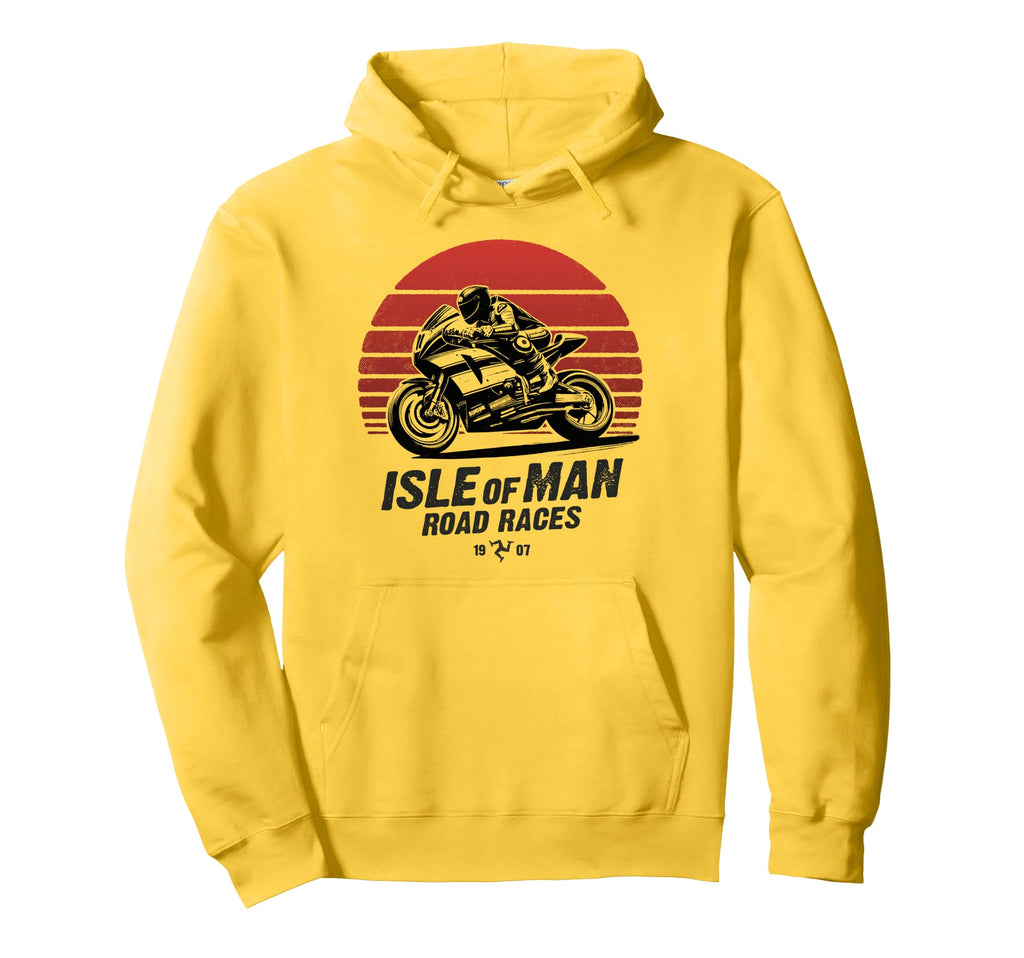 Isle Races Motorbike Race Hoodie - Graphic Print Unisex - T-Shirt, Sweatshirt, Hoodie