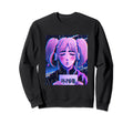 Pastel Aesthetic Anime Synthwave Sad Sweatshirt - Unique Graphic Unisex - T-Shirt, Sweatshirt, Hoodie