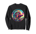 Native American Big Wolf 80S Sweatshirt - Aesthetic Graphic Unisex - T-Shirt, Sweatshirt, Hoodie