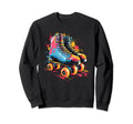 Colorful Painted Roller Skates Sweatshirt - Graphic Print Men Women - T-Shirt, Sweatshirt, Hoodie