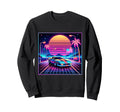 Sports Car Vaporwave Sweatshirt - Casual Everyday Wear for Adults - T-Shirt, Sweatshirt, Hoodie