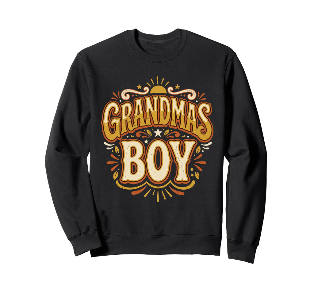Grandmas Grandson Grandma Sweatshirt - Trendy Graphic for Adults - T-Shirt, Sweatshirt, Hoodie
