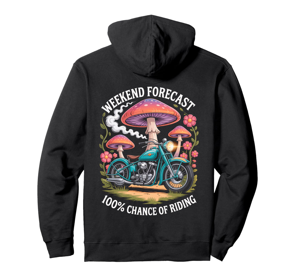 Funny Biker Riding Motorcycle Rider Trippy Hoodie - Unique Graphic Unisex - T-Shirt, Sweatshirt, Hoodie