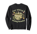 Funny Wellness Vibes Aesthetic Tea Sweatshirt - Graphic Print Men Women - T-Shirt, Sweatshirt, Hoodie