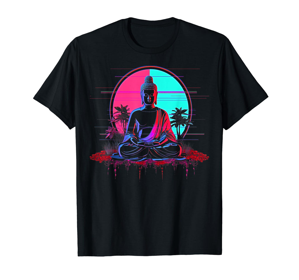 Vaporwave Buddha 80S Synthwave 6 T-Shirt - Streetwear Style Men Women - T-Shirt, Sweatshirt, Hoodie