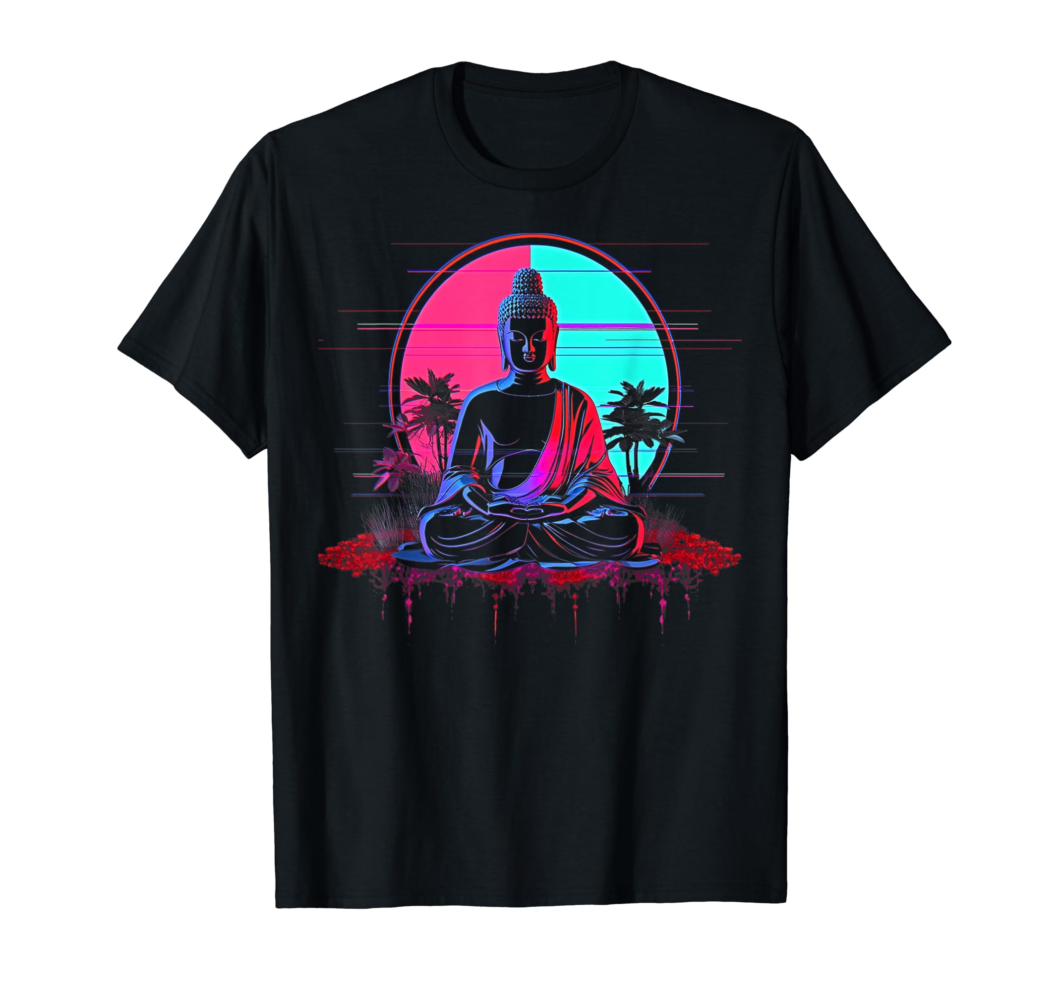 Vaporwave Buddha 80S Synthwave 6 T-Shirt - Streetwear Style Men Women - T-Shirt, Sweatshirt, Hoodie