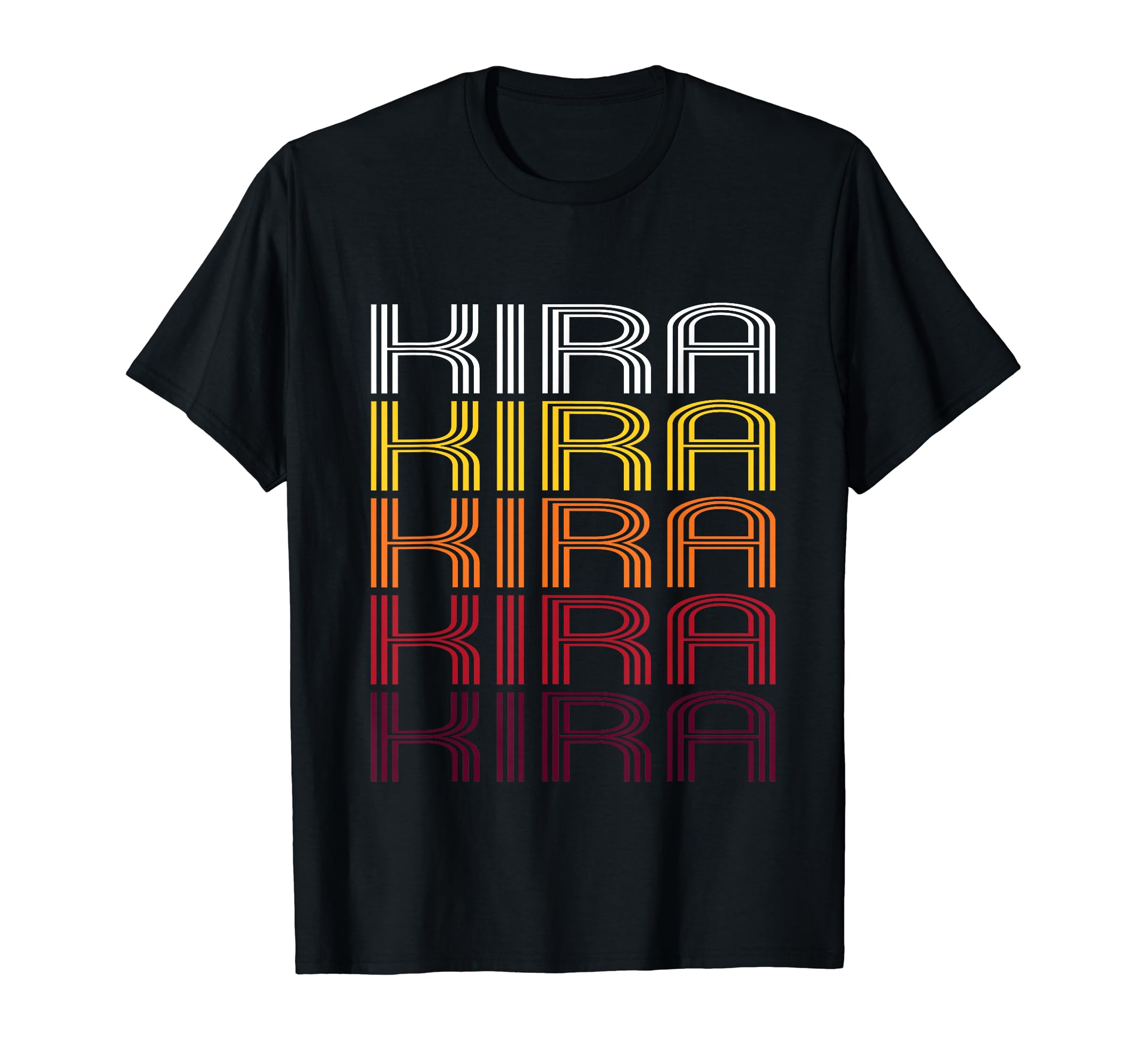 Kira Wordmark Pattern T-Shirt - Fun Novelty Design Men Women - T-Shirt, Sweatshirt, Hoodie