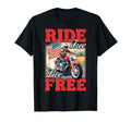 Motorcycle Ride Free Live Free T-Shirt - Graphic Print Men Women - T-Shirt, Sweatshirt, Hoodie