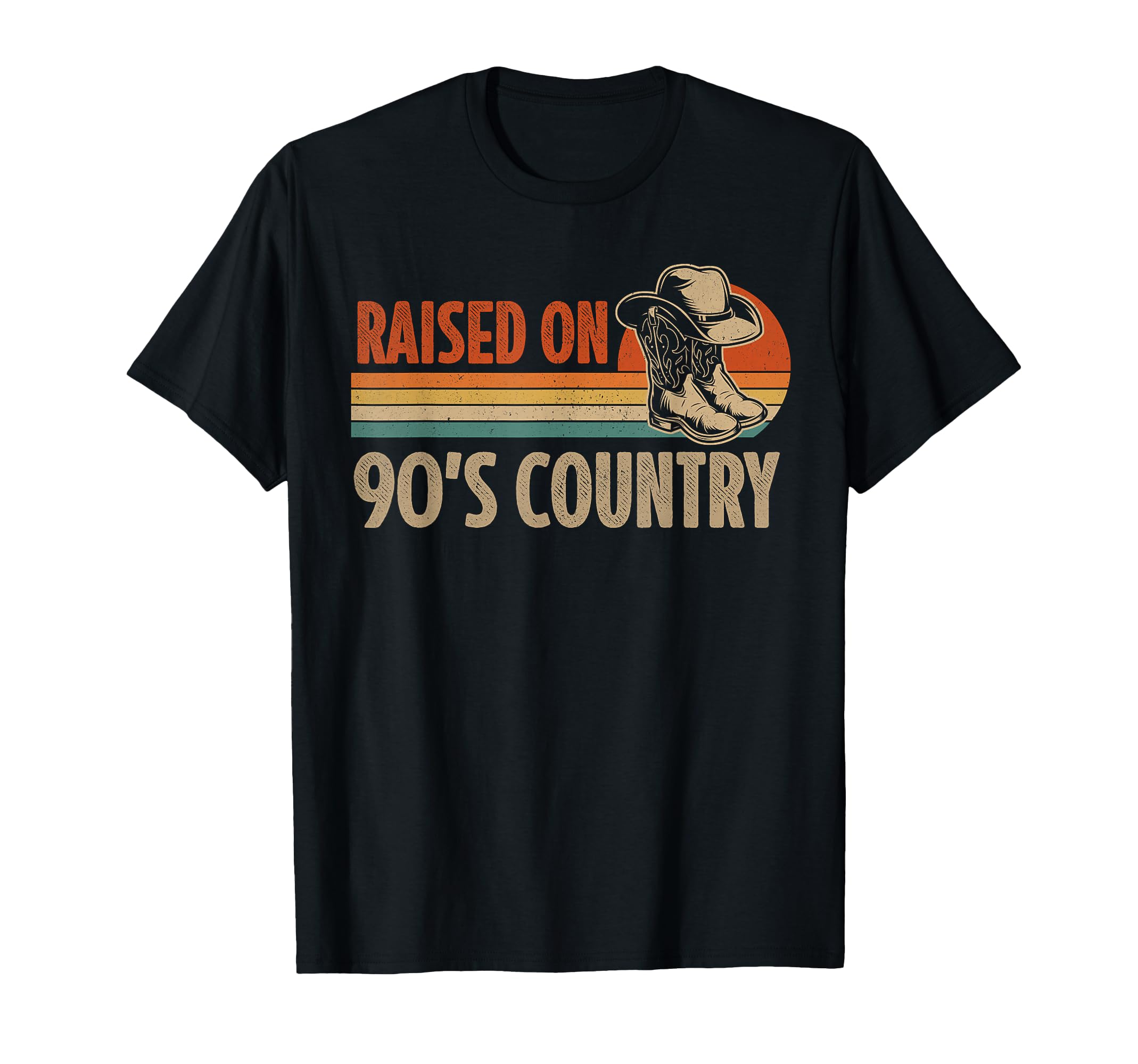 Raised 90S Country Music Western T-Shirt - Casual Everyday Wear for Adults - T-Shirt, Sweatshirt, Hoodie