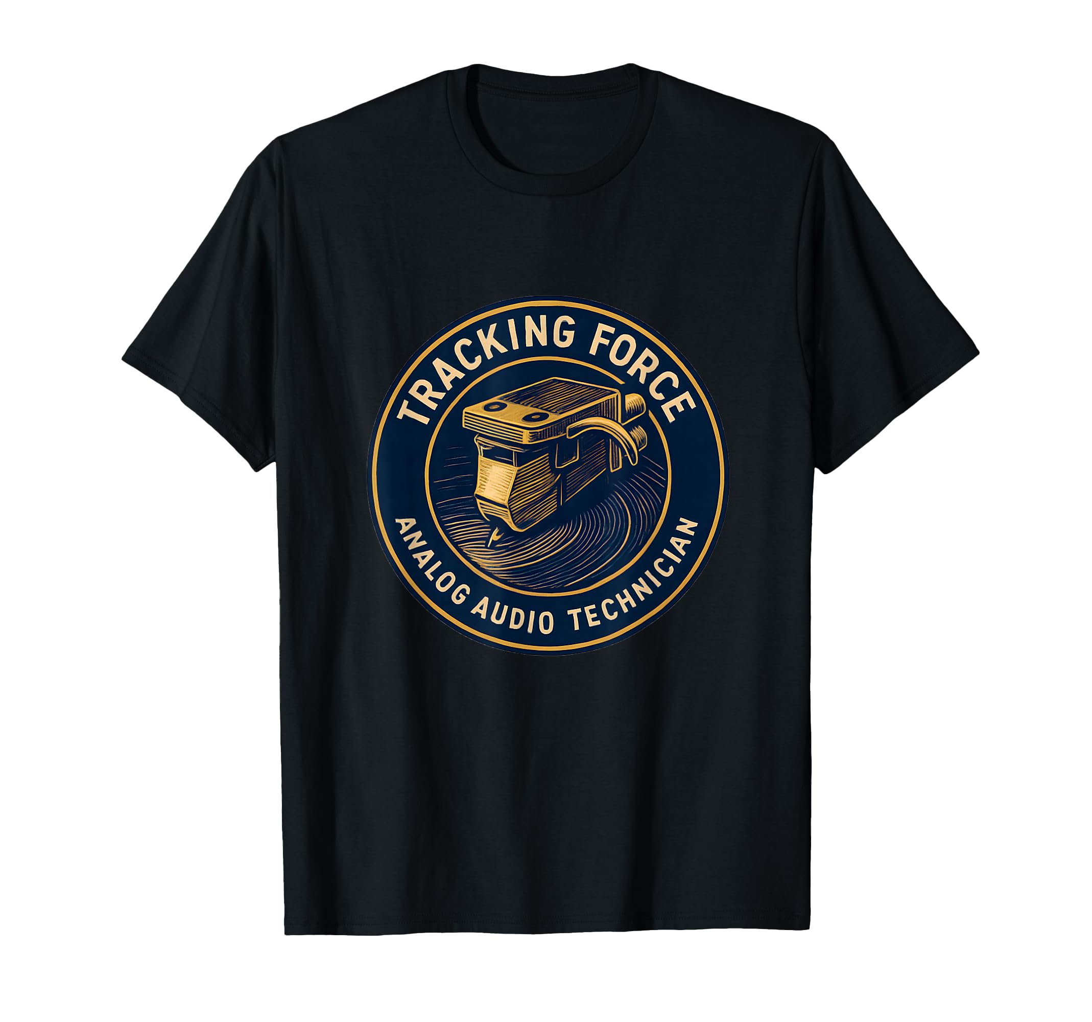 Vinyl Audiophile Tracking Force T-Shirt - Minimalist Print Men Women - T-Shirt, Sweatshirt, Hoodie