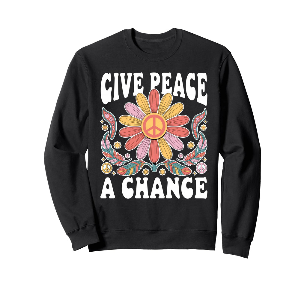 Nature Hippie Peace Day Peace Dove 70S T-Shirt - Novelty Apparel Unisex - T-Shirt, Sweatshirt, Hoodie