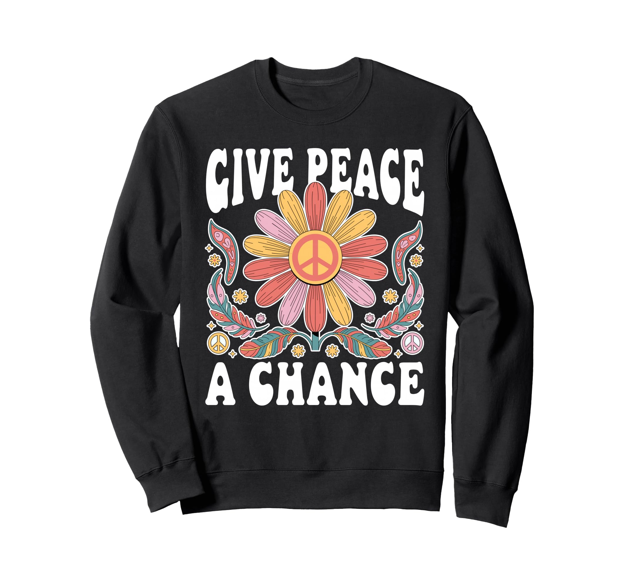 Nature Hippie Peace Day Peace Dove 70S T-Shirt - Novelty Apparel Unisex - T-Shirt, Sweatshirt, Hoodie