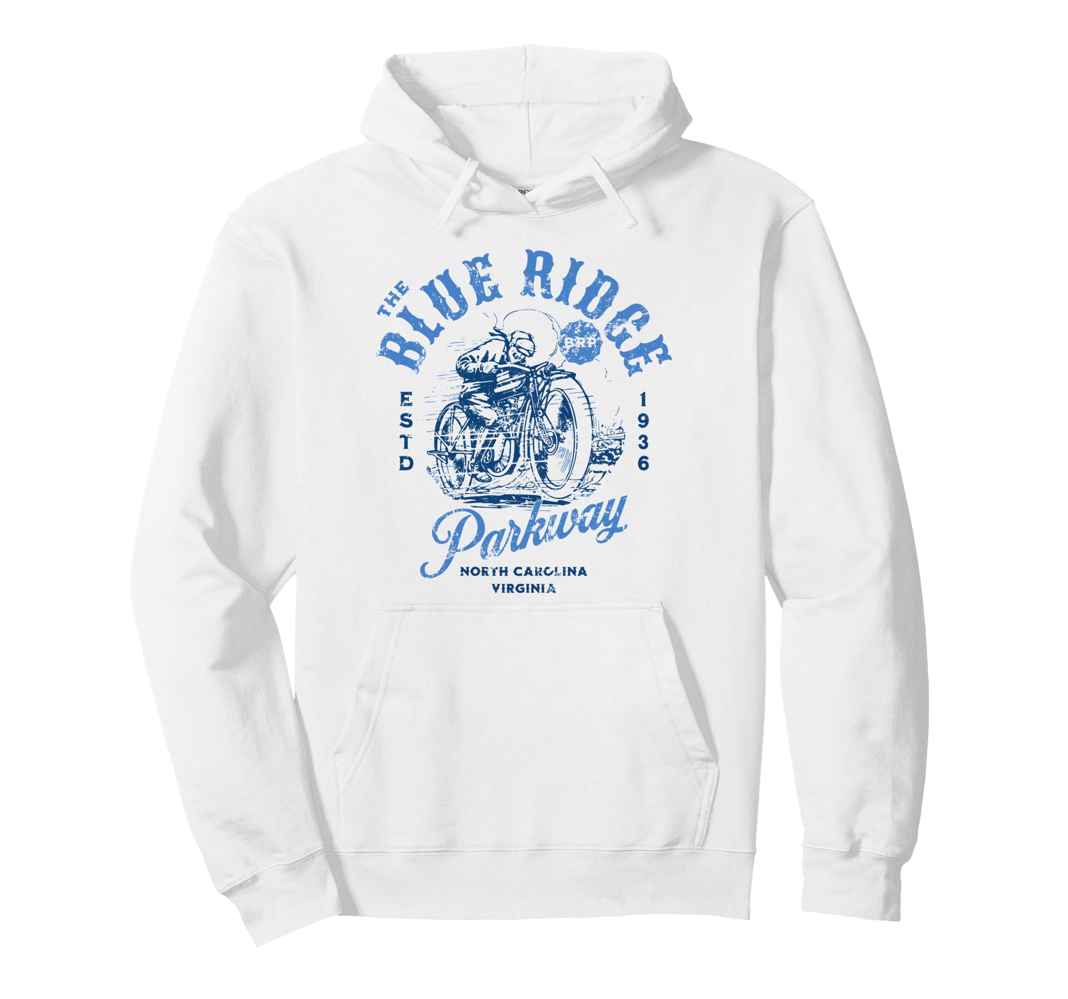 Blue Ridge Parkway Motorcycle Hoodie - Custom Art Print Unisex - T-Shirt, Sweatshirt, Hoodie