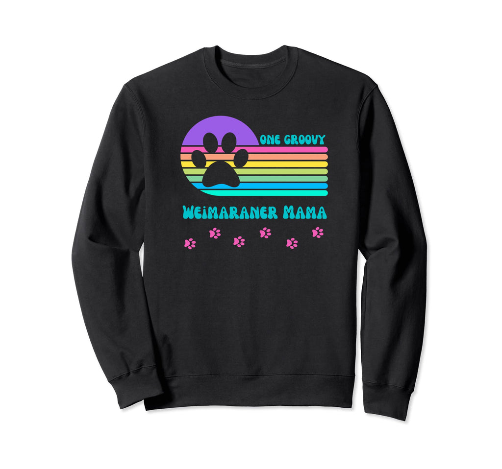 Weimaraner Dog Mama Womens Sunset Sweatshirt - Unique Graphic Unisex - T-Shirt, Sweatshirt, Hoodie