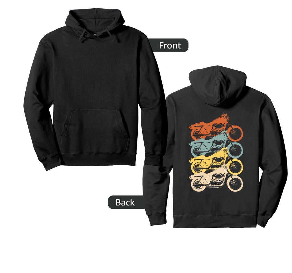 Motorbike Motorcycle Rider Cafe Racer Biker Hoodie - Unique Graphic Unisex - T-Shirt, Sweatshirt, Hoodie
