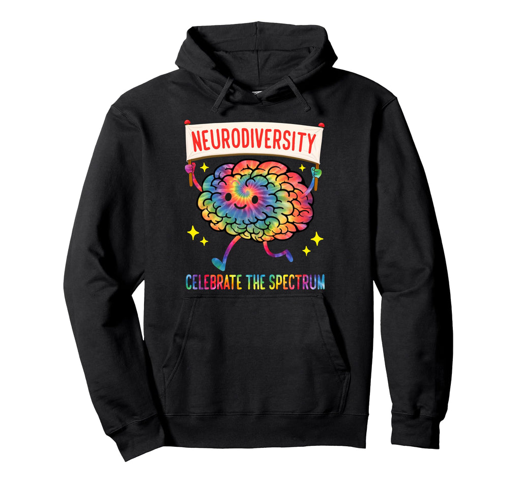Neurodiversity Brain Spectrum Autism Hoodie - Streetwear Style for Adults - T-Shirt, Sweatshirt, Hoodie