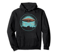 Ufo Alien Space Distressed Vibes 11 Hoodie - Trendy Graphic Unisex - T-Shirt, Sweatshirt, Hoodie