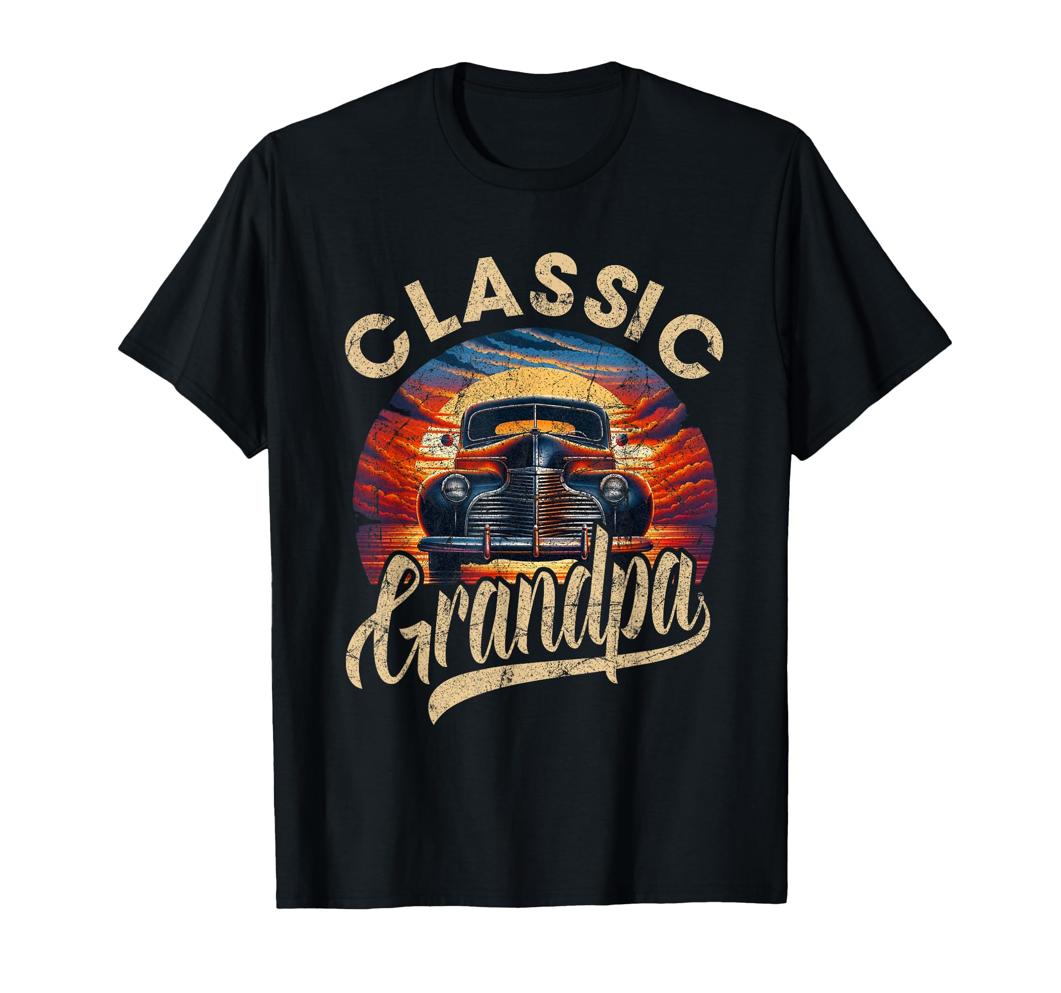 Grandpa Funny Car Lover Dad Papa Grandpa T-Shirt - Graphic Print Men Women - T-Shirt, Sweatshirt, Hoodie