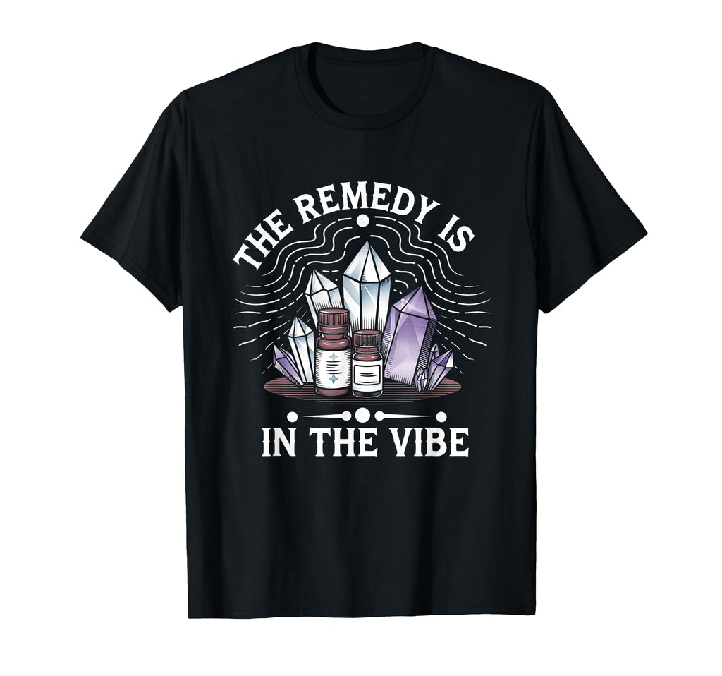 Healing Vibes Gemstone Energy Crystal T-Shirt - Trendy Graphic Men Women - T-Shirt, Sweatshirt, Hoodie