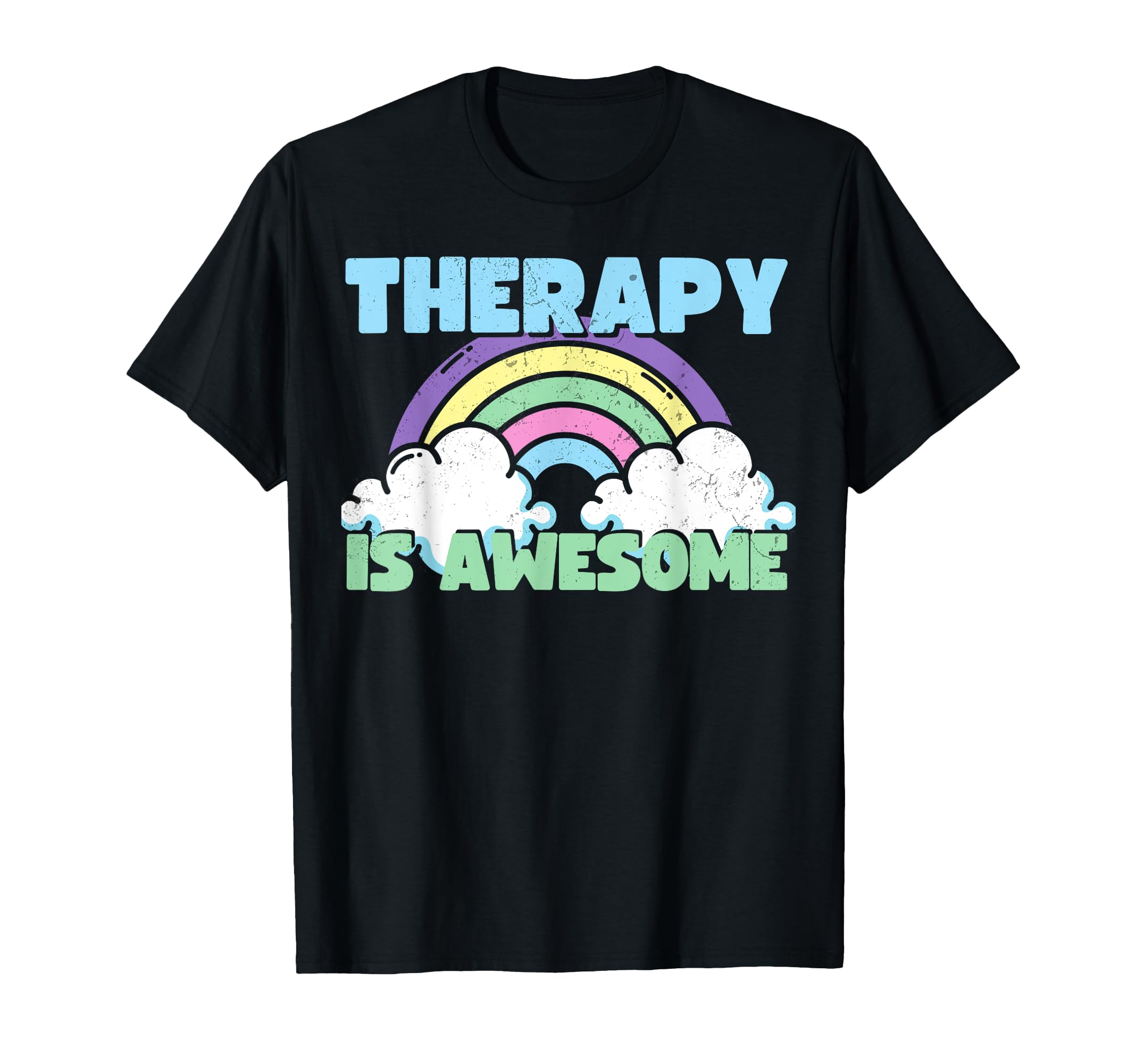 Therapy Is Awesome Funny Depression T-Shirt - Novelty Apparel Men Women - T-Shirt, Sweatshirt, Hoodie