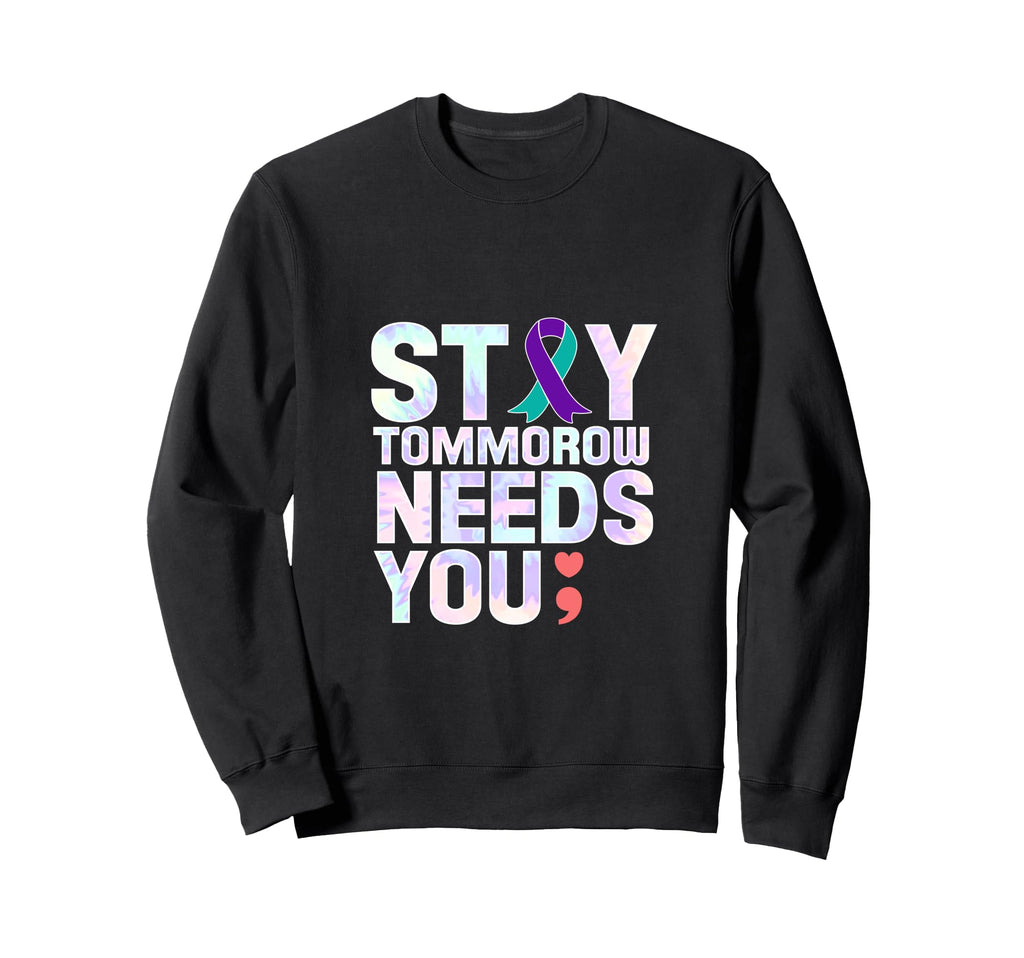 Stay Mental Health Semi Colon Sweatshirt - Novelty Apparel Men Women - T-Shirt, Sweatshirt, Hoodie