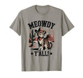 Meowdy You All Whiskers Wind Cowboy T-Shirt - Minimalist Print Unisex - T-Shirt, Sweatshirt, Hoodie